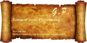 Gasparics Piramusz névjegykártya